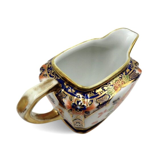 NORITAKE Creamer Ceramic With FLORAL and Gold Accents Japan Vintage - Picture 7 of 10
